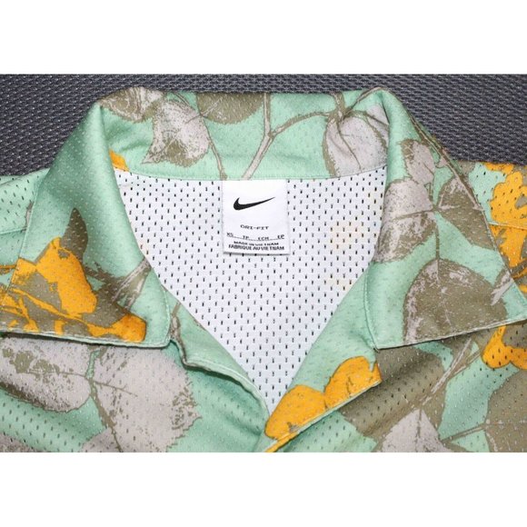 Nike Dri-Fit Rose City S/S Button Front Mesh Shirt FJ1650-308 Mens Size XS‎ - Picture 4 of 4